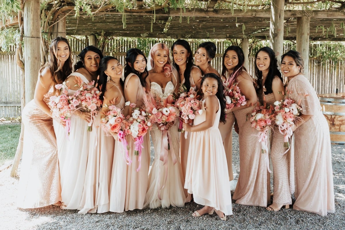 This Pretty In Pink Wedding Shows That Your Hair Can Be The Ultimate Wedding Accessory