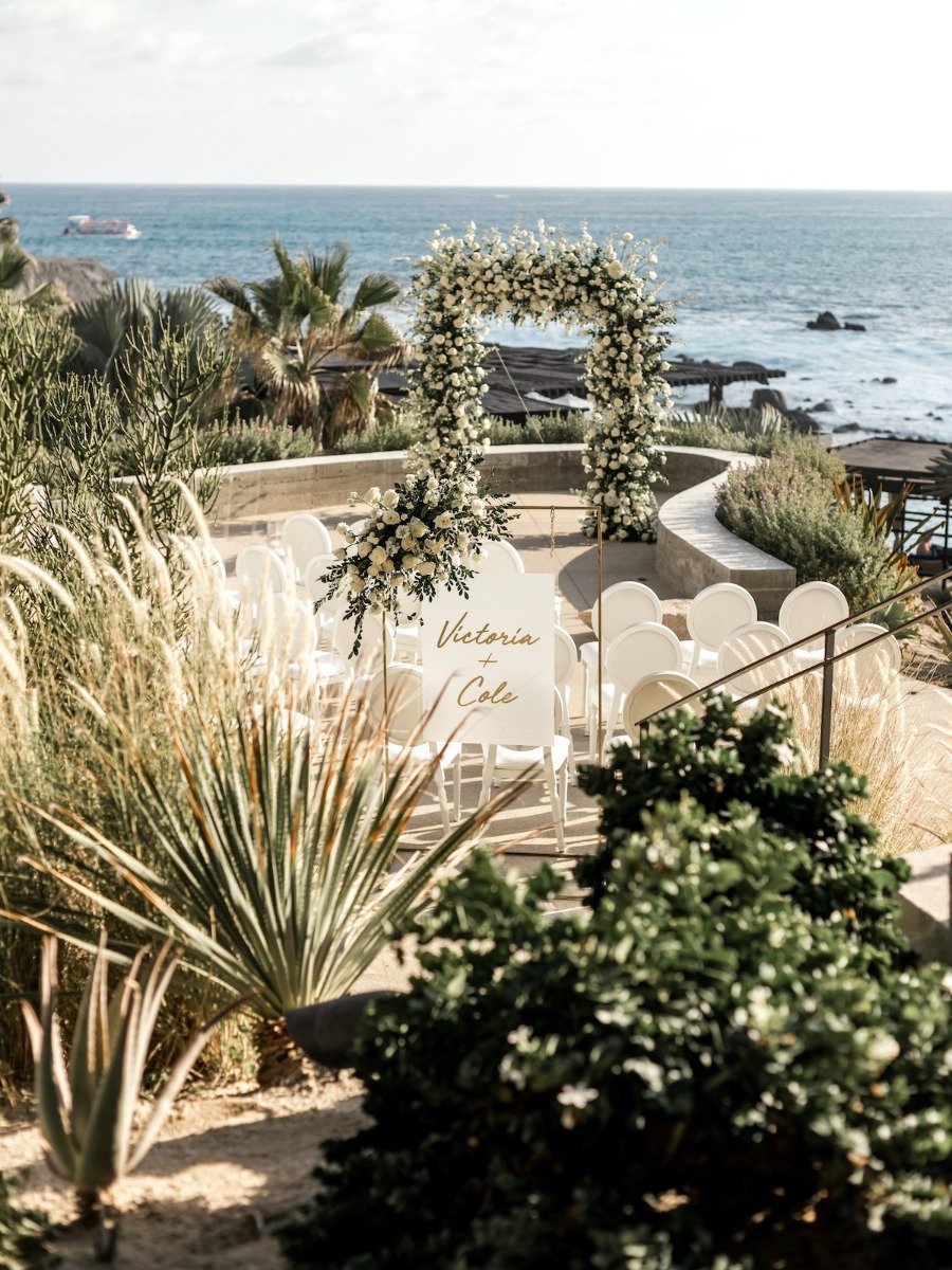 Pro Baseball Player Ties The Knot With A Modern Destination Wedding In Cabo
