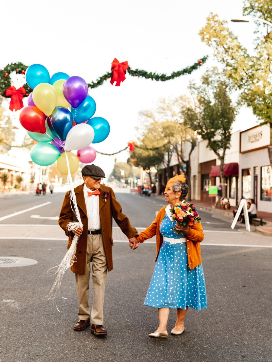Up Inspired Anniversary Shoot to Celebrate 62 Years Together