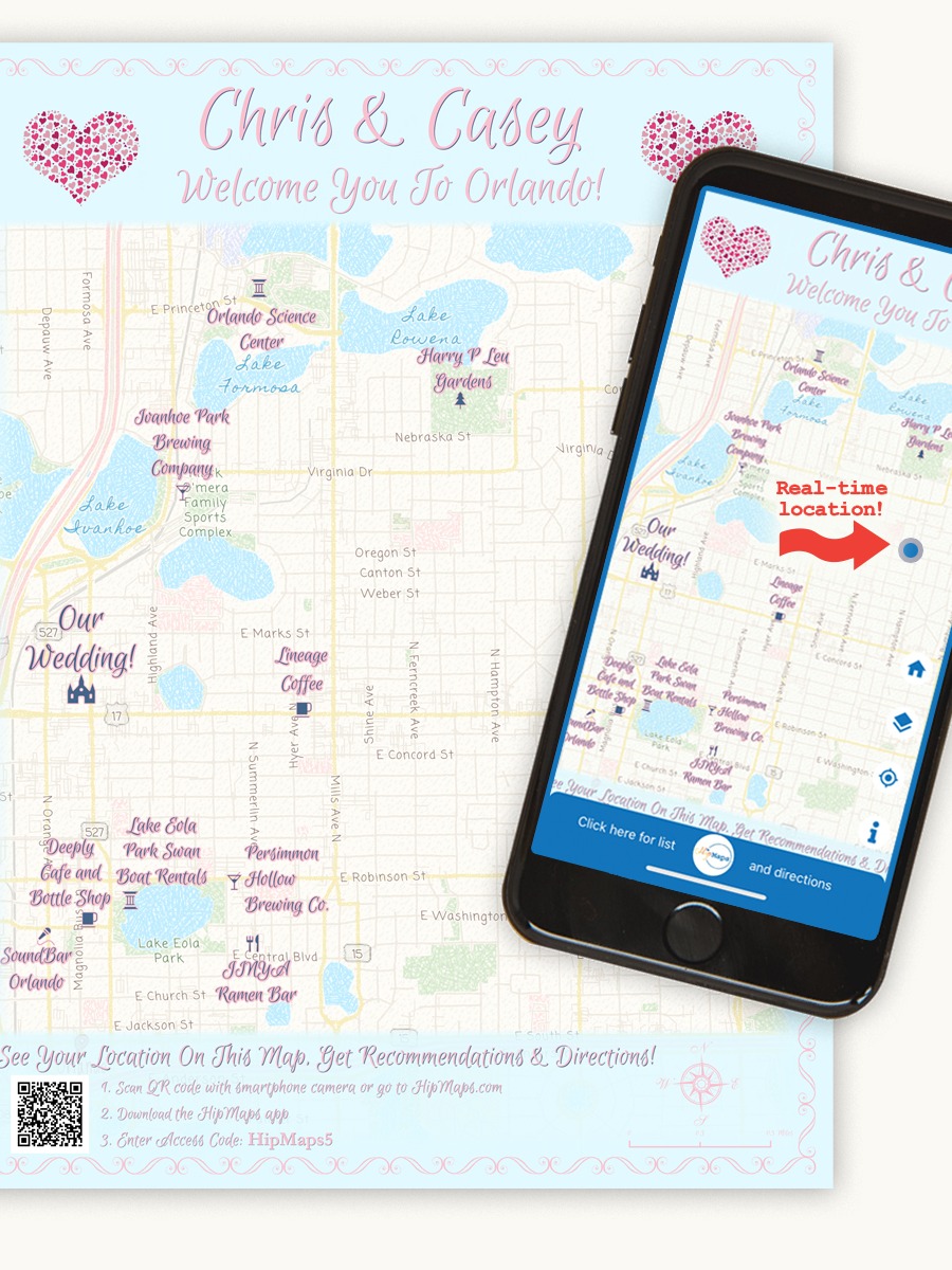 5 Reasons You’ll Want a Custom Wedding Map for Your Wedding Weekend