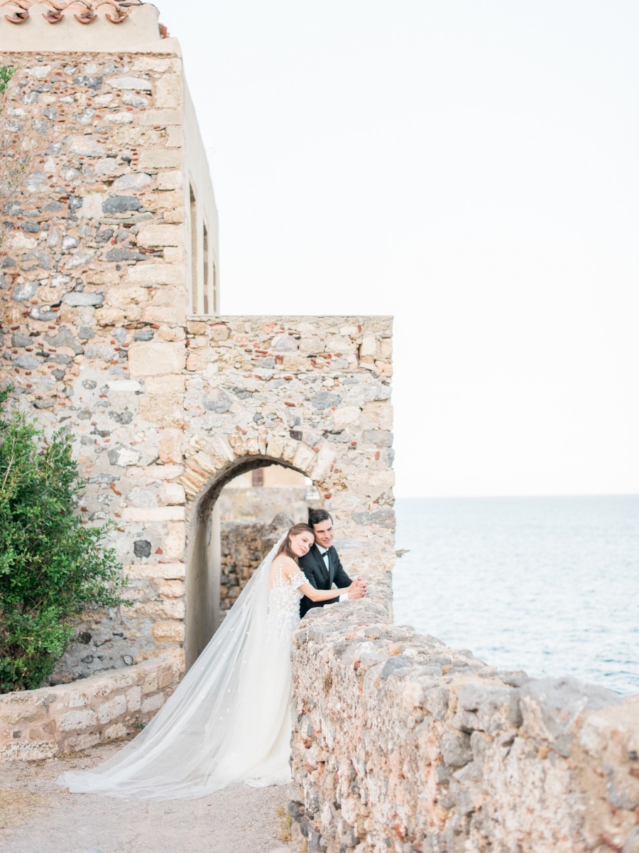 Micro Wedding Inspiration In A Greek Castle That's Out Of This World