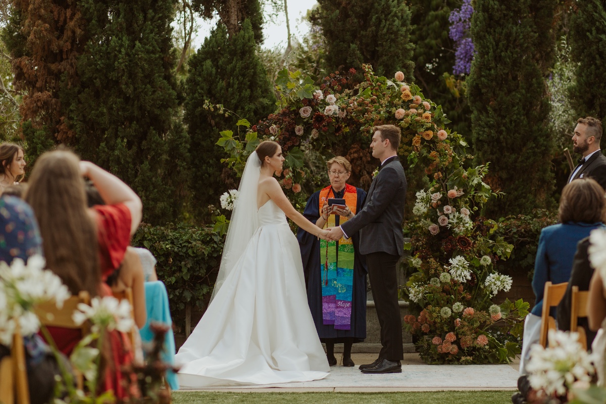Modern  Pride   Prejudice  inspired Garden Wedding in SoCal