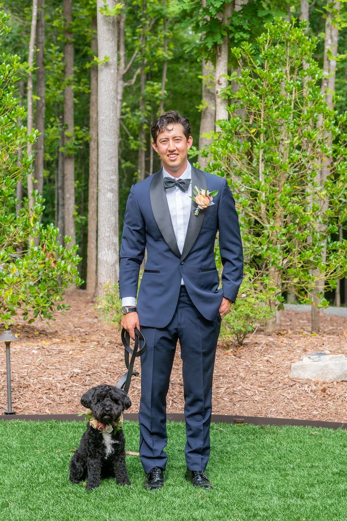 Garden Party Inspired Flower-filled Wedding with a Dog Who Nearly Stole the Show