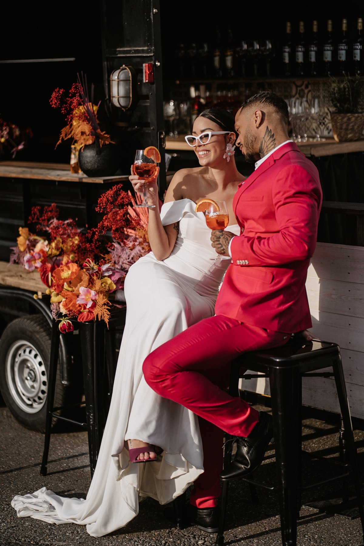 Bold Colors for a Bold Couple at this Bright and Colorful Inspo Shoot