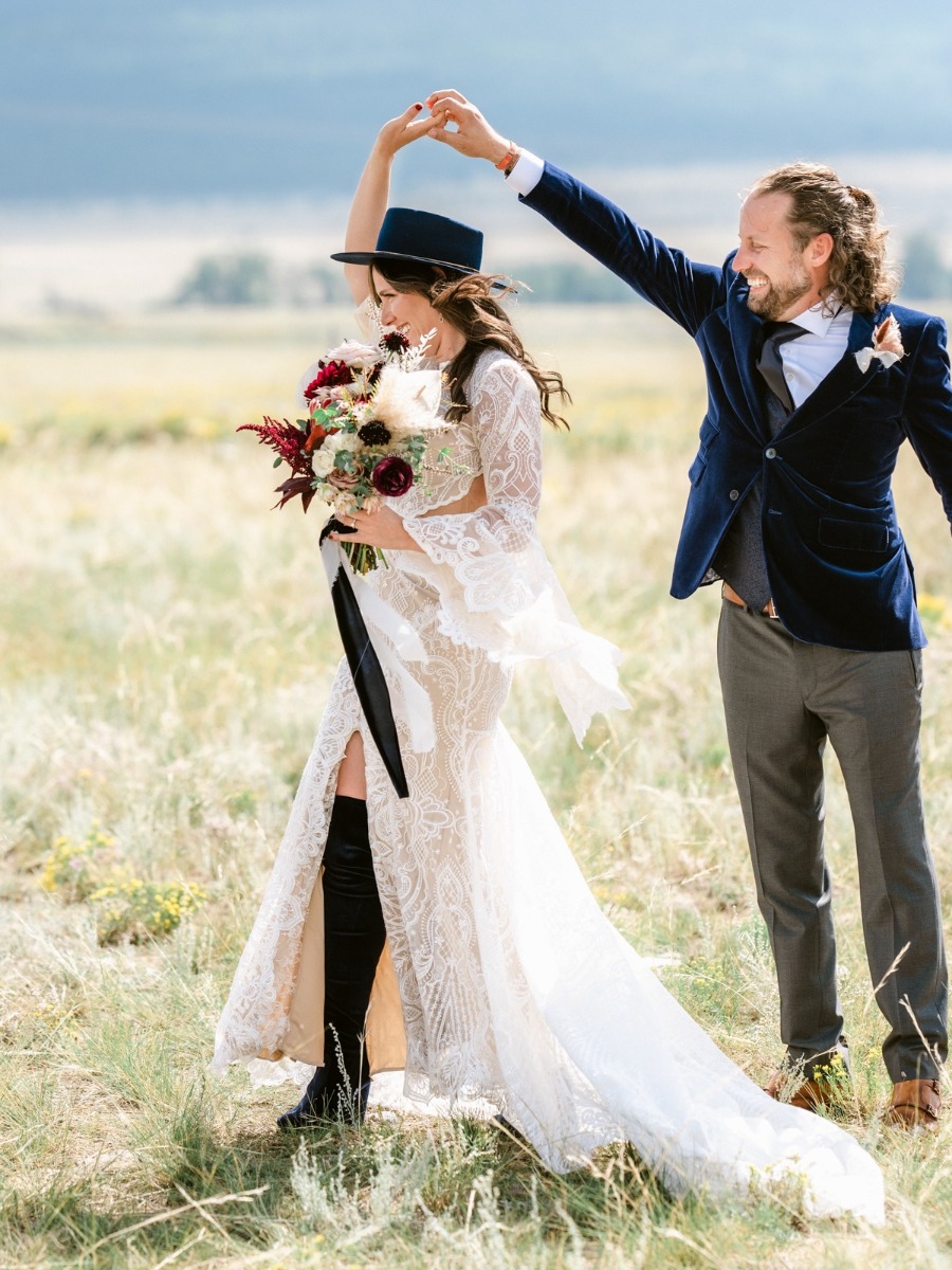 A Chance Meeting At A Concert Led To This Classic Rock-Inspired Wedding In Colorado