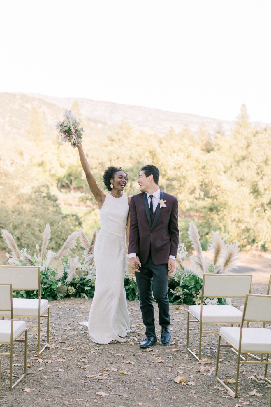 This California Wedding Venue Is Known For It's Outdoor Spaces and Perfectly Paired Menus