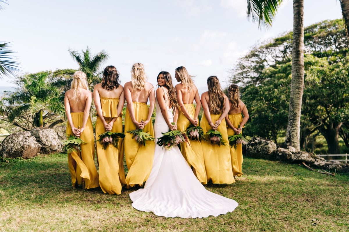 This Couple Had a Taco Truck and Rock Cover Band at Their Hawaii Wedding