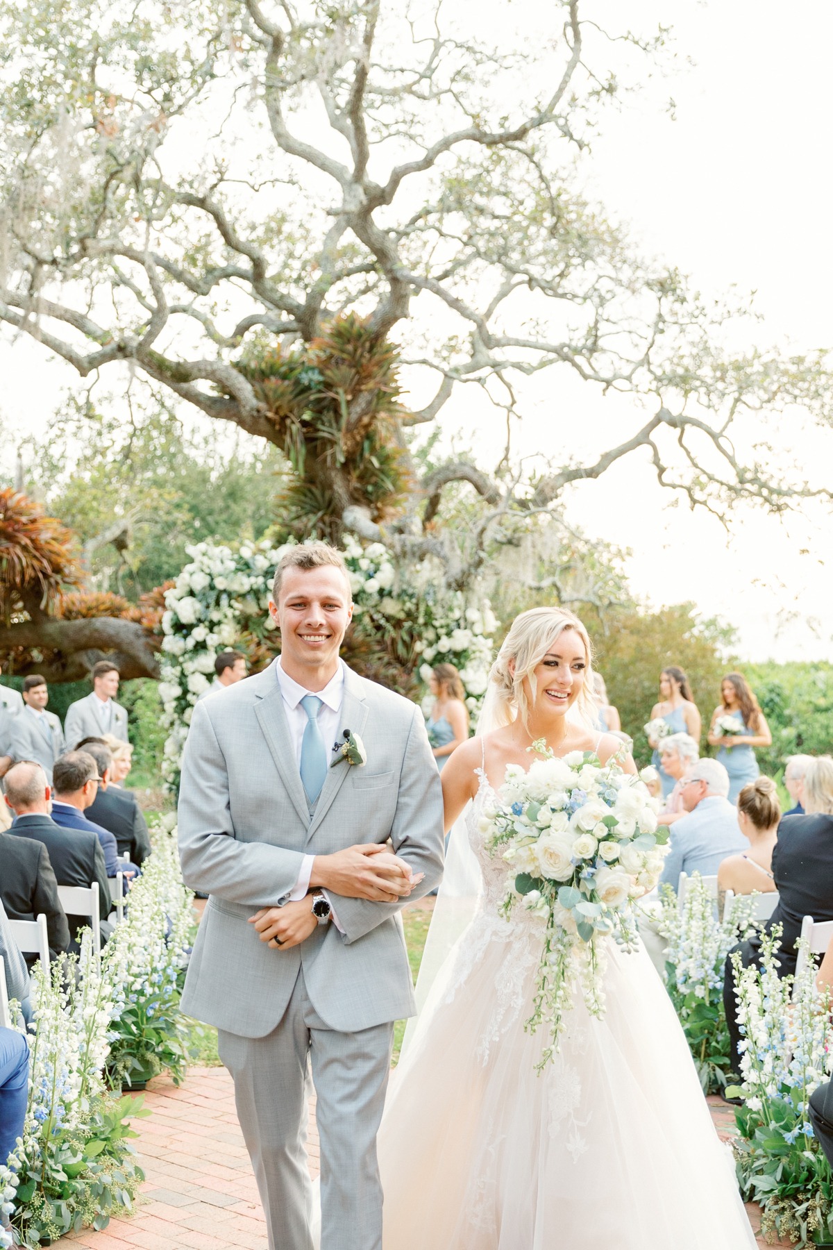 Lovely Pastel Garden Wedding With A Surprise Cake-Cutting Reveal
