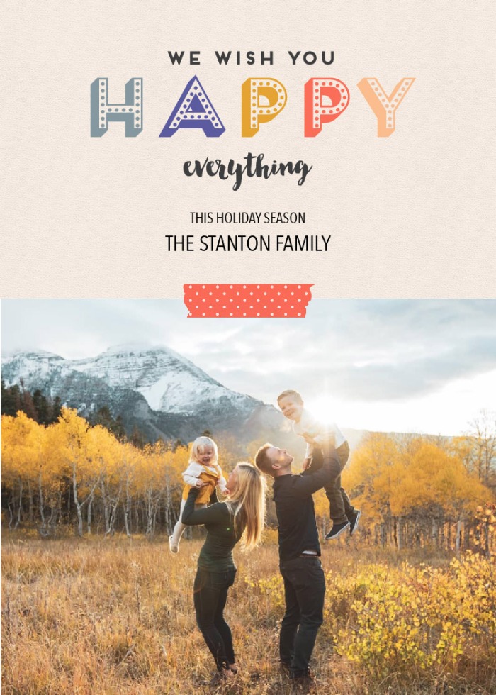 Print: Happy Everything Printable Photo Card