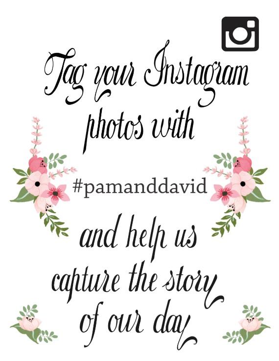 Instagram Hashtag Free Printable Wedding Signs
