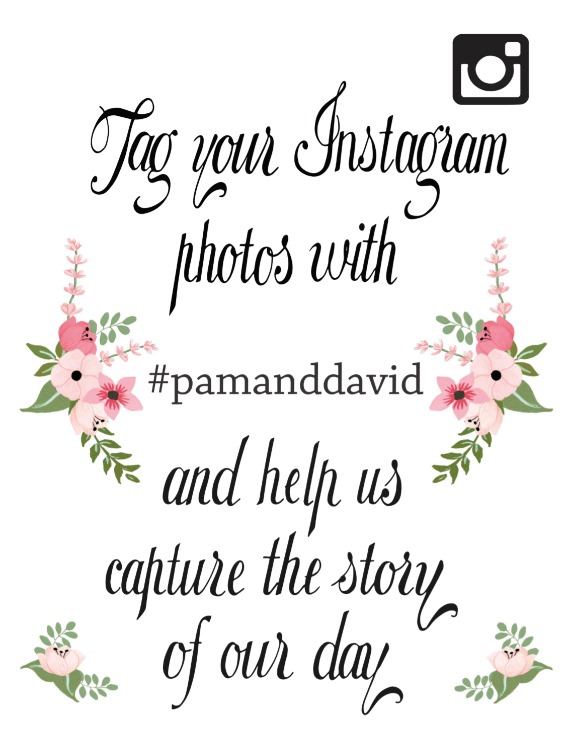 Print: Instagram Hashtag Free Printable Wedding Signs