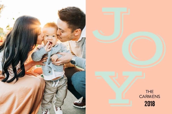Print: Free Printable Joy Holiday Card