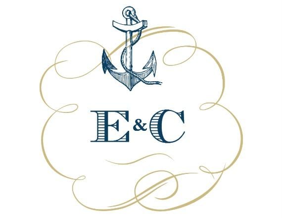 Nautical Free Printable Wedding Monogram