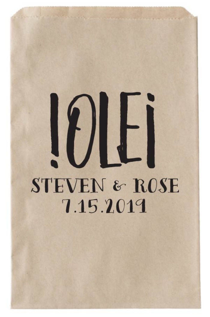 Print: OLE Printalbe Wedding Favor Bag