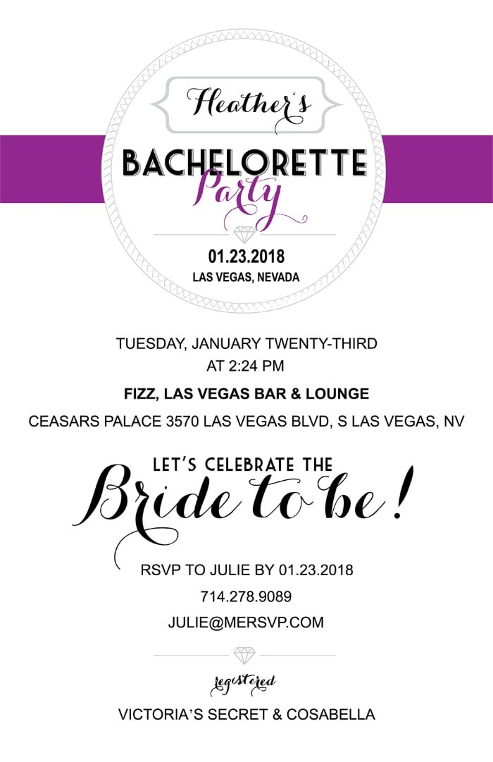Print: Free Printable Bachelortte Party Invitations