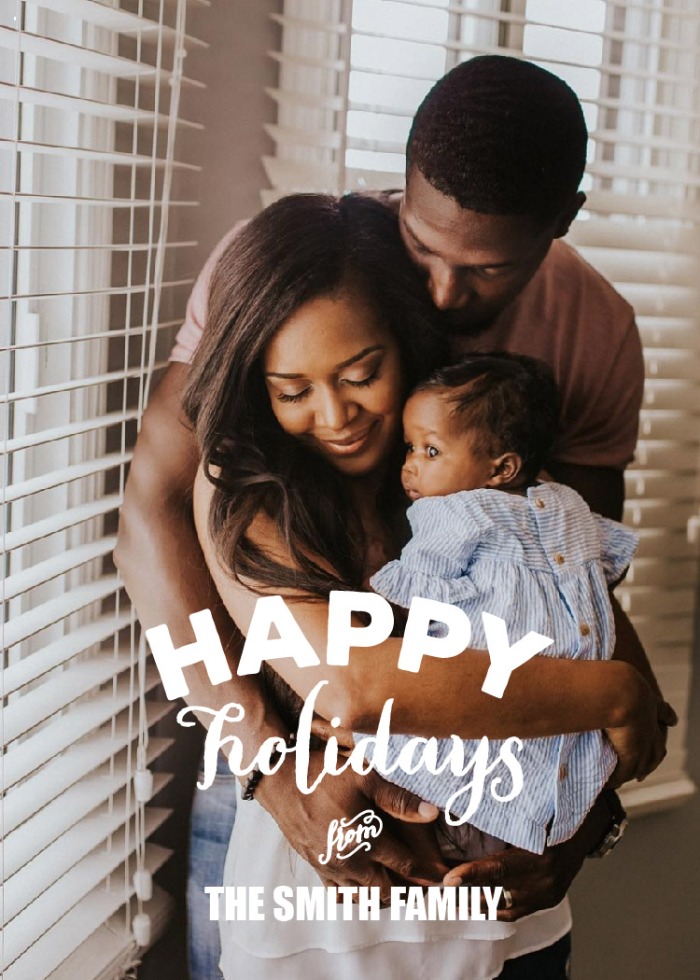 Print: Happy Holidays Photo Card