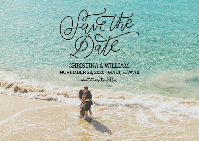 Free Printable Photo Save The Date Card