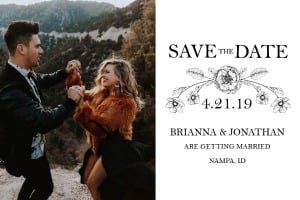 Print: The Botanical Invitation Suite Save the Date