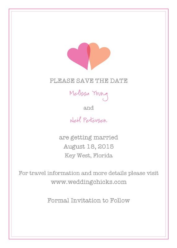 Two Hearts Free Printable Save The Date