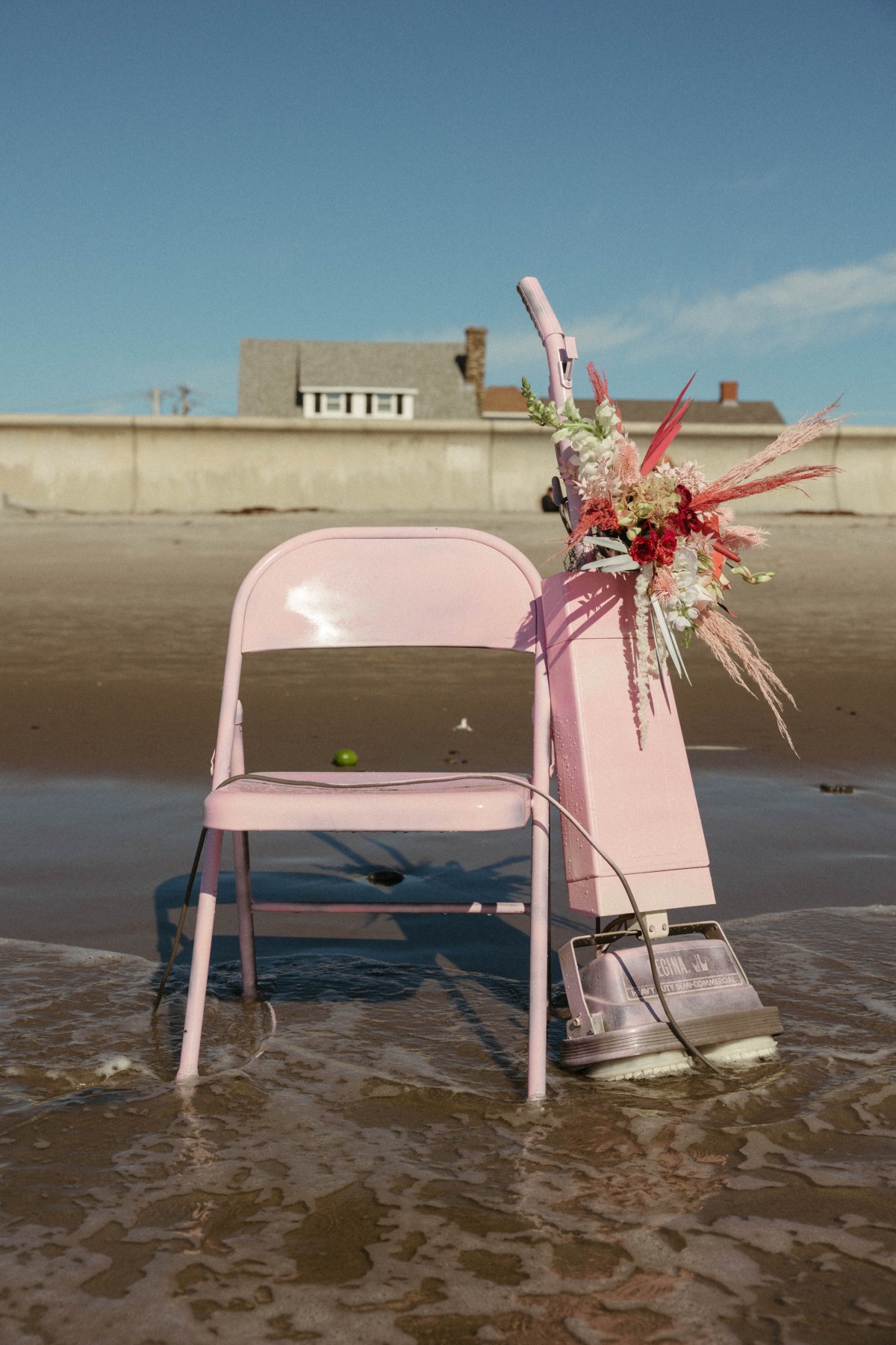 pink wedding chair