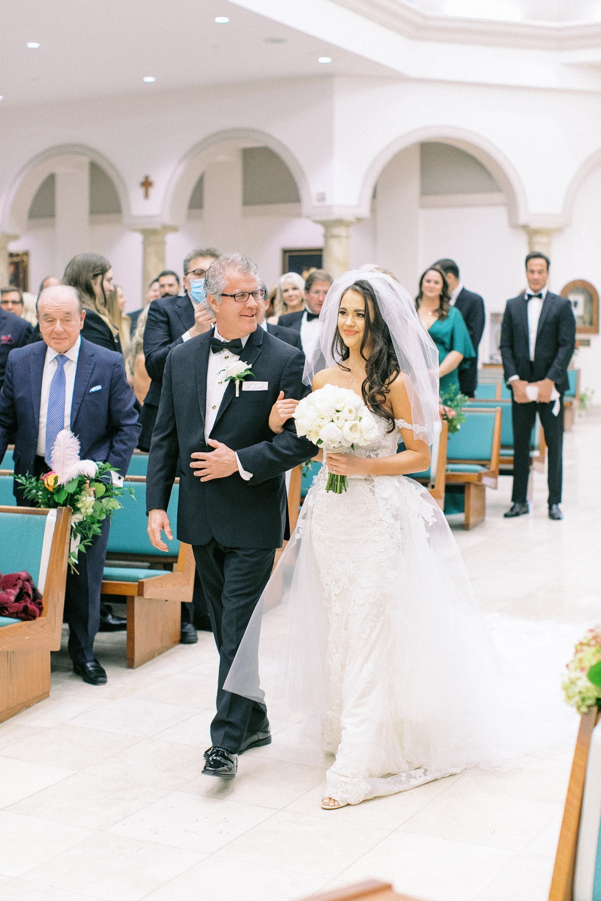 walking down the aisle with Dad photo