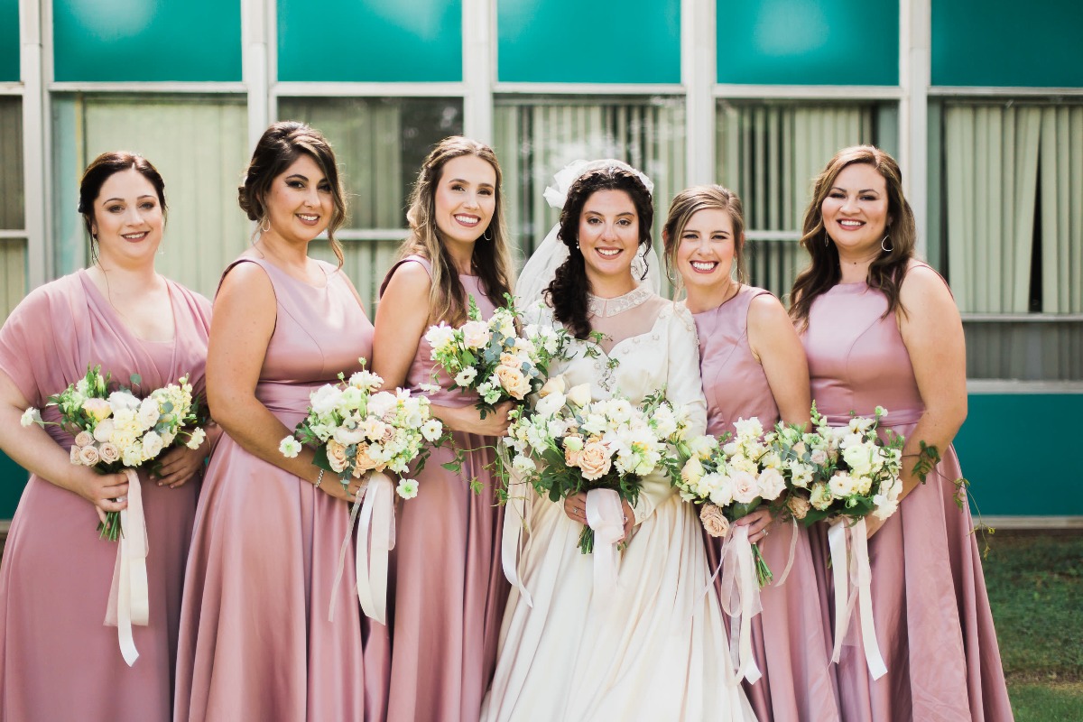 blush pink wedding dresses