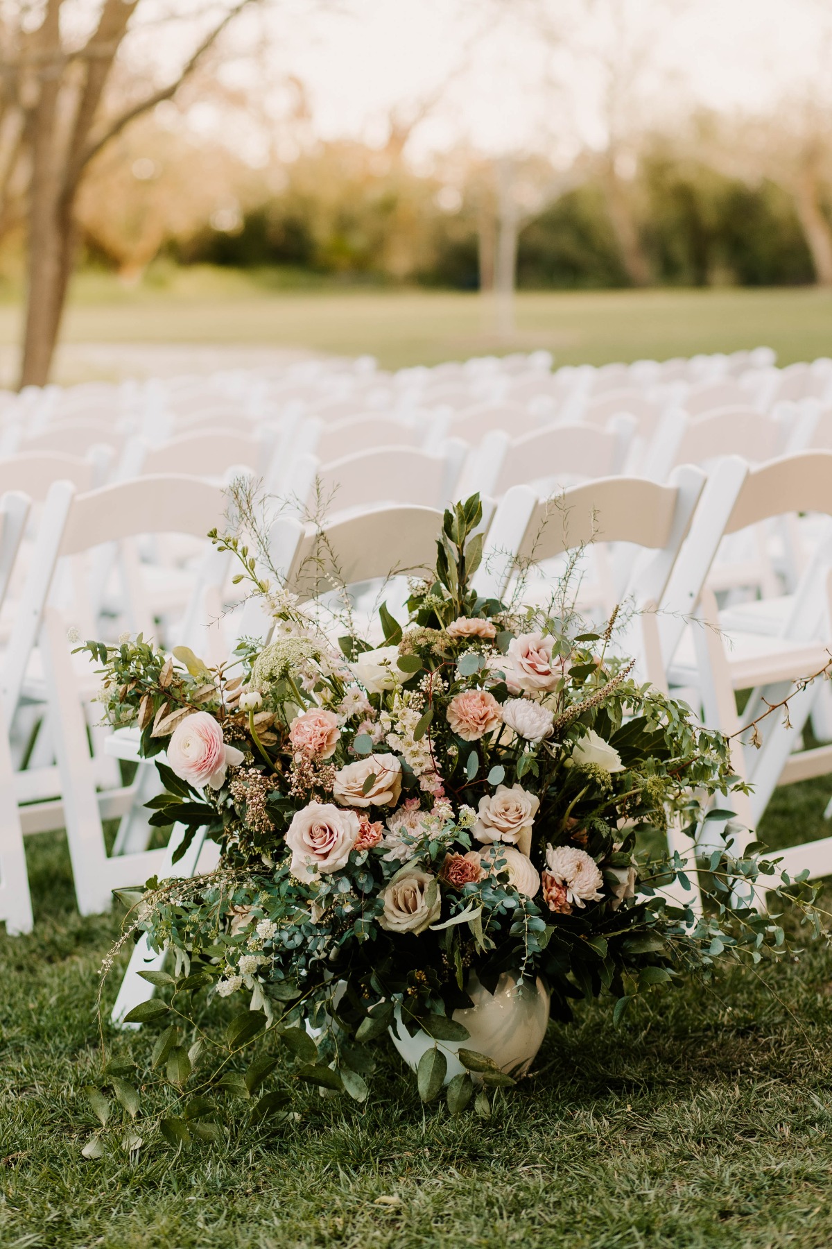 wedding aisle floral ideas