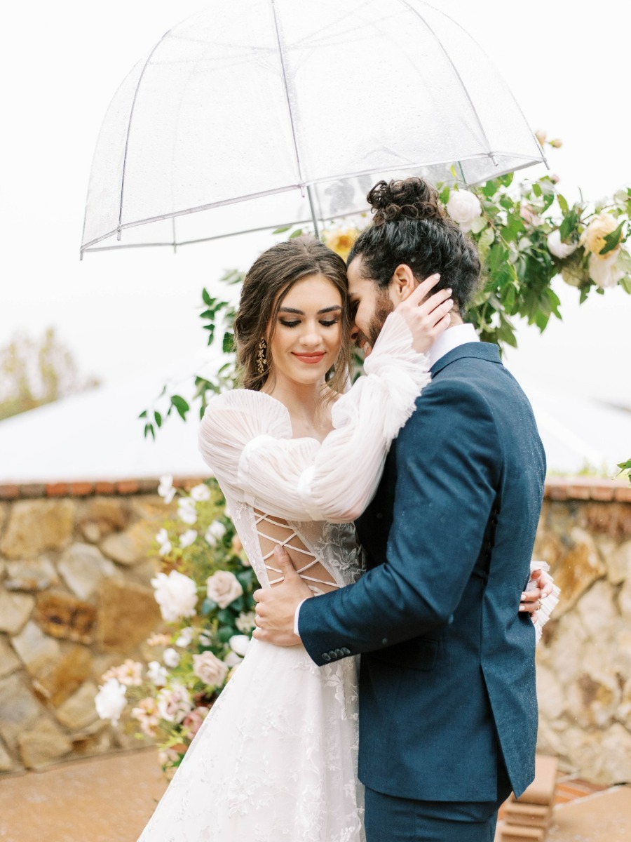 Intimate Wedding Celebration with Romantic Italian Inspired Details