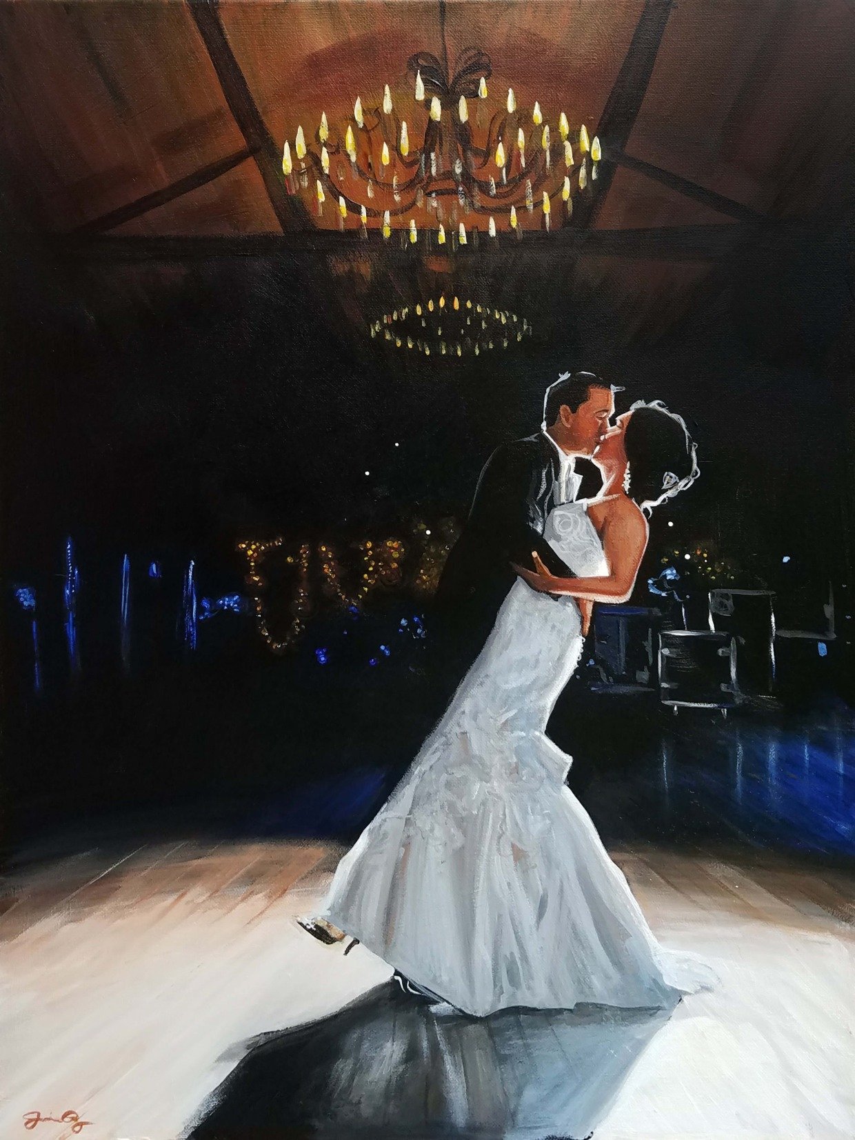 live wedding painting