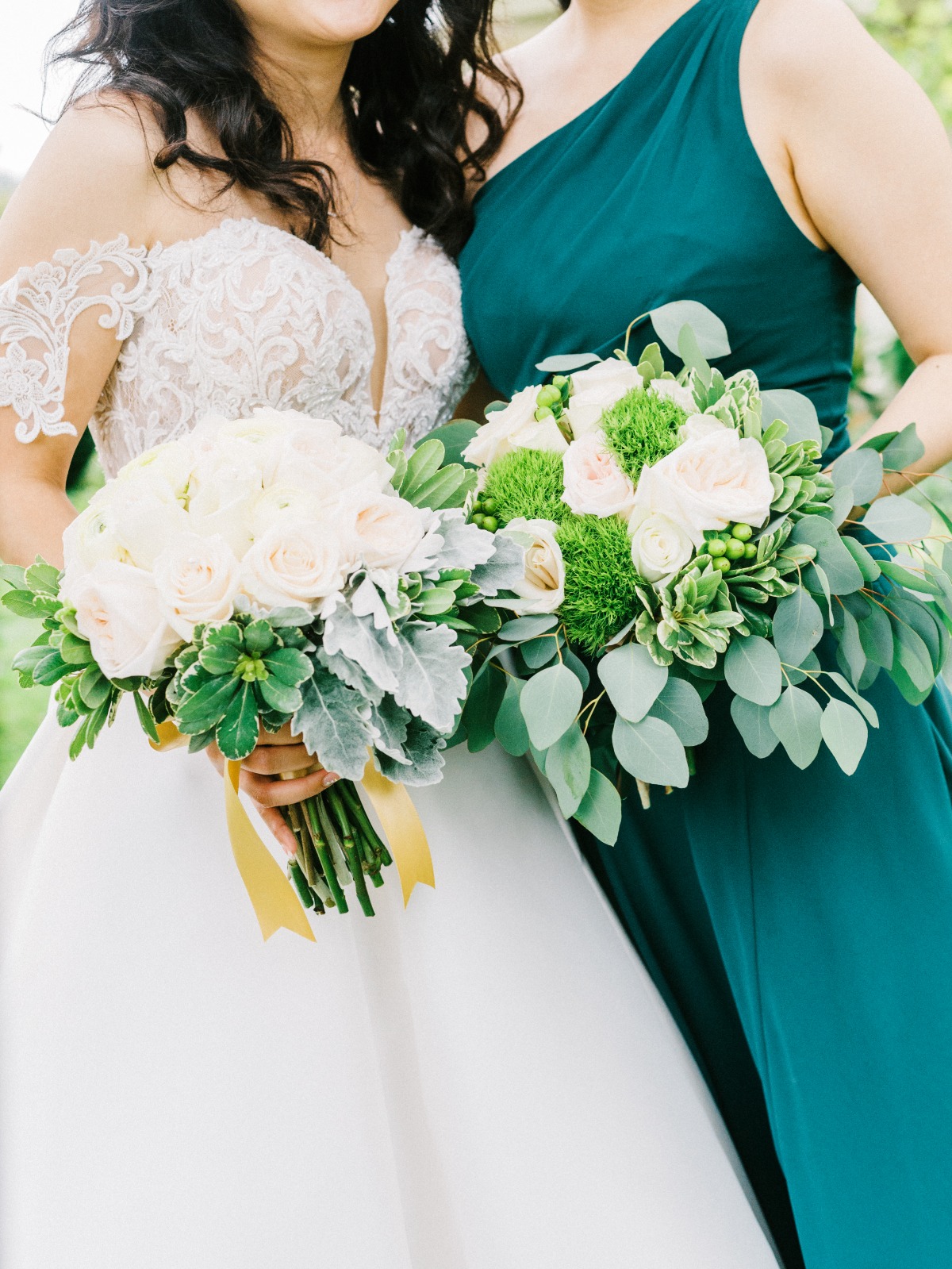 Bride and bridesmaid bouquets