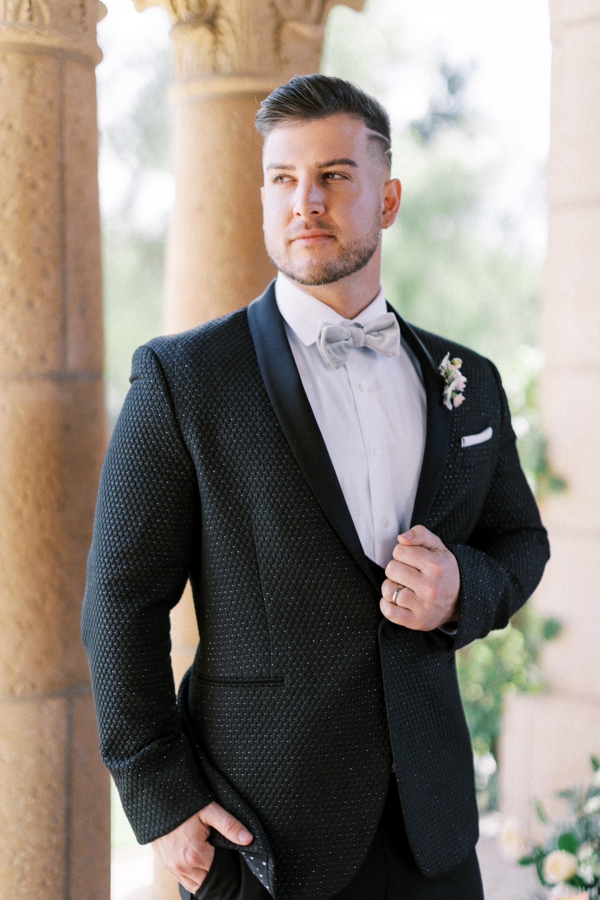 Portrait of groom