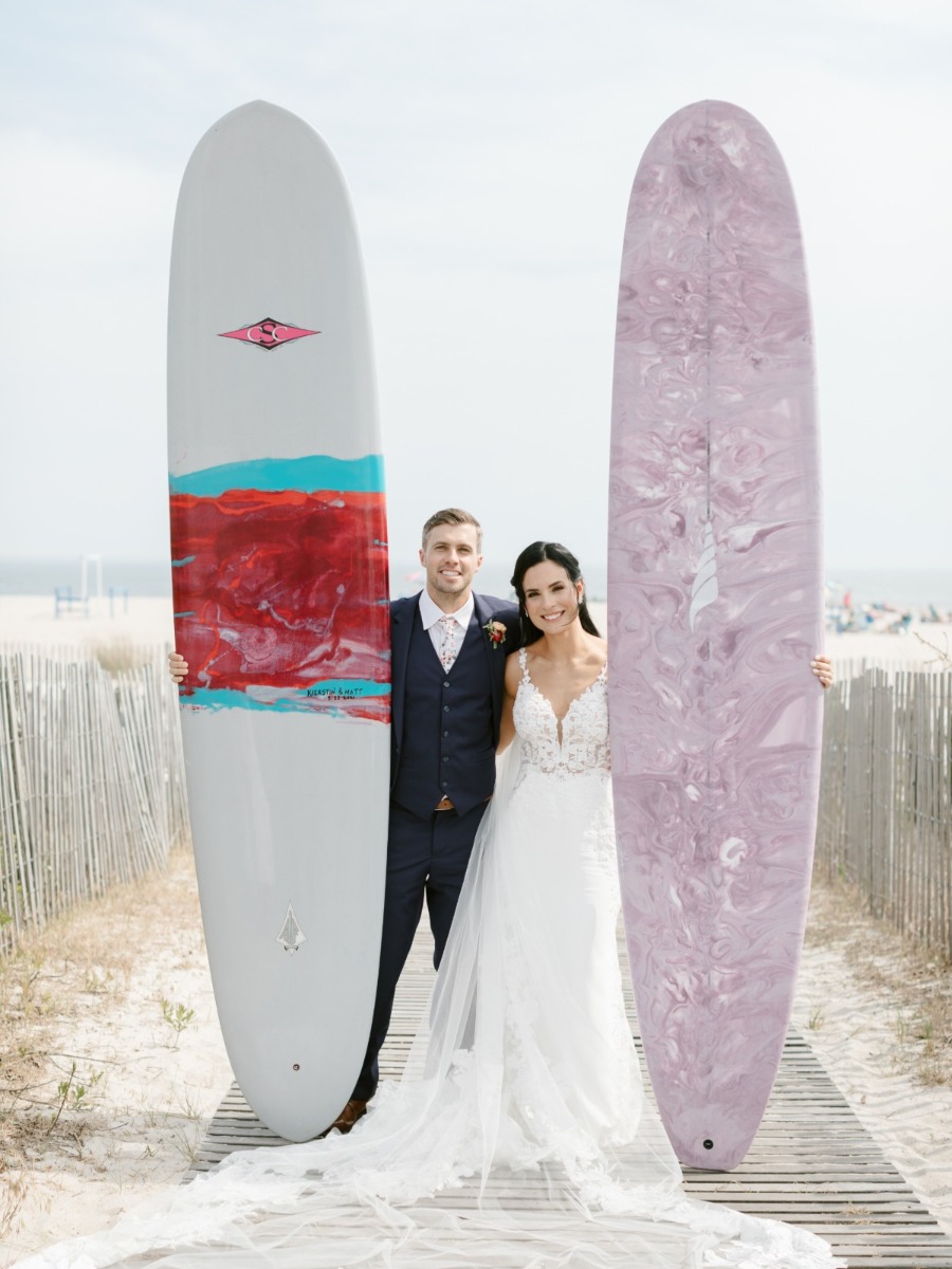 Surf-Inspired Wedding In Cape May