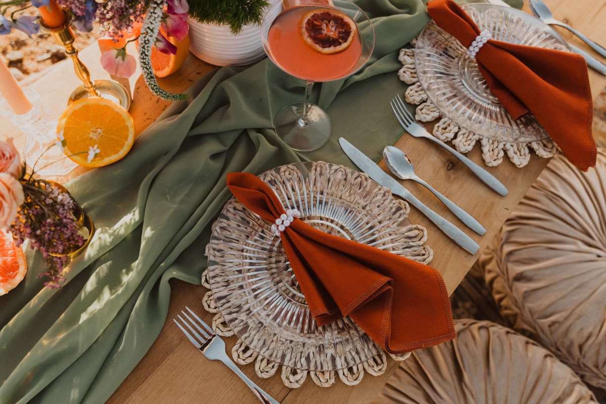 Vintage-inspired place setting