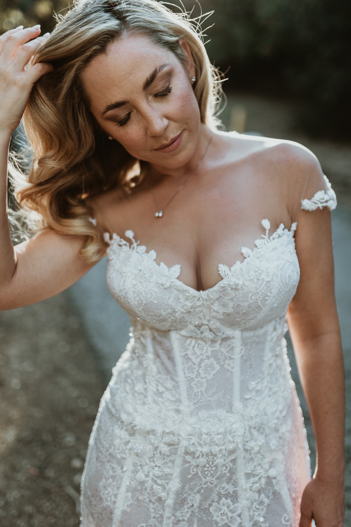 Bridal dress portrait