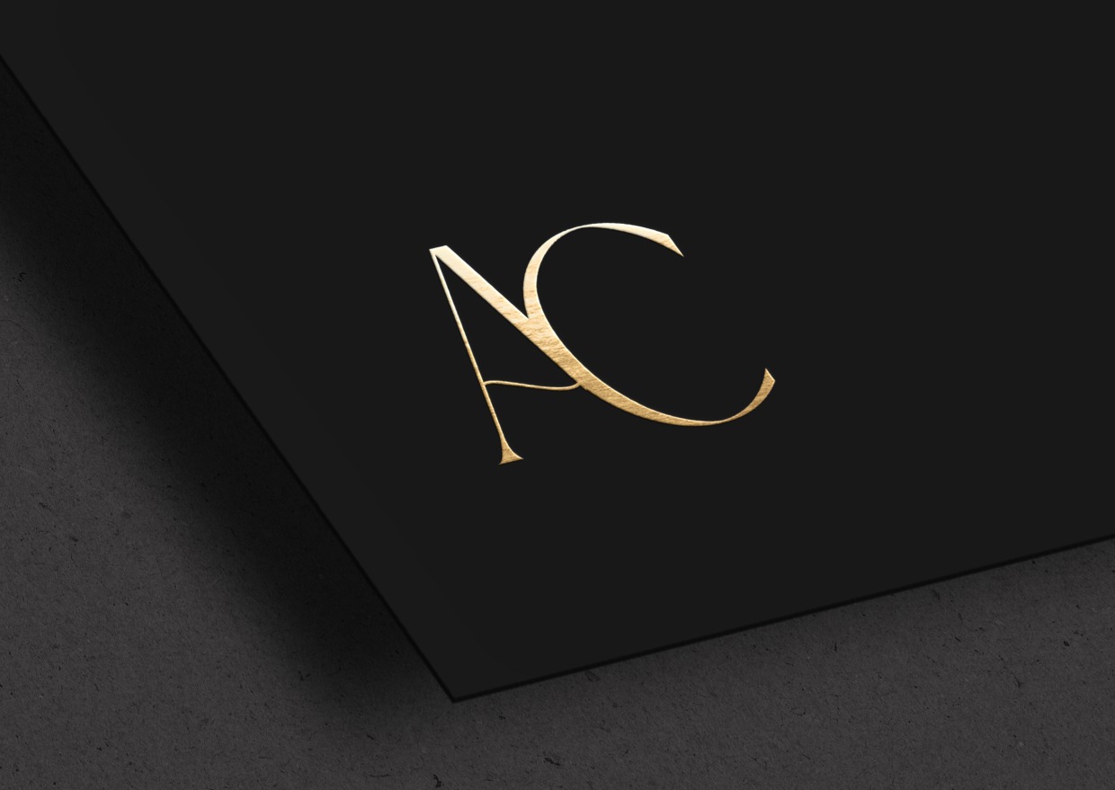 AC Wedding Monogram Design by DesigningLove.co