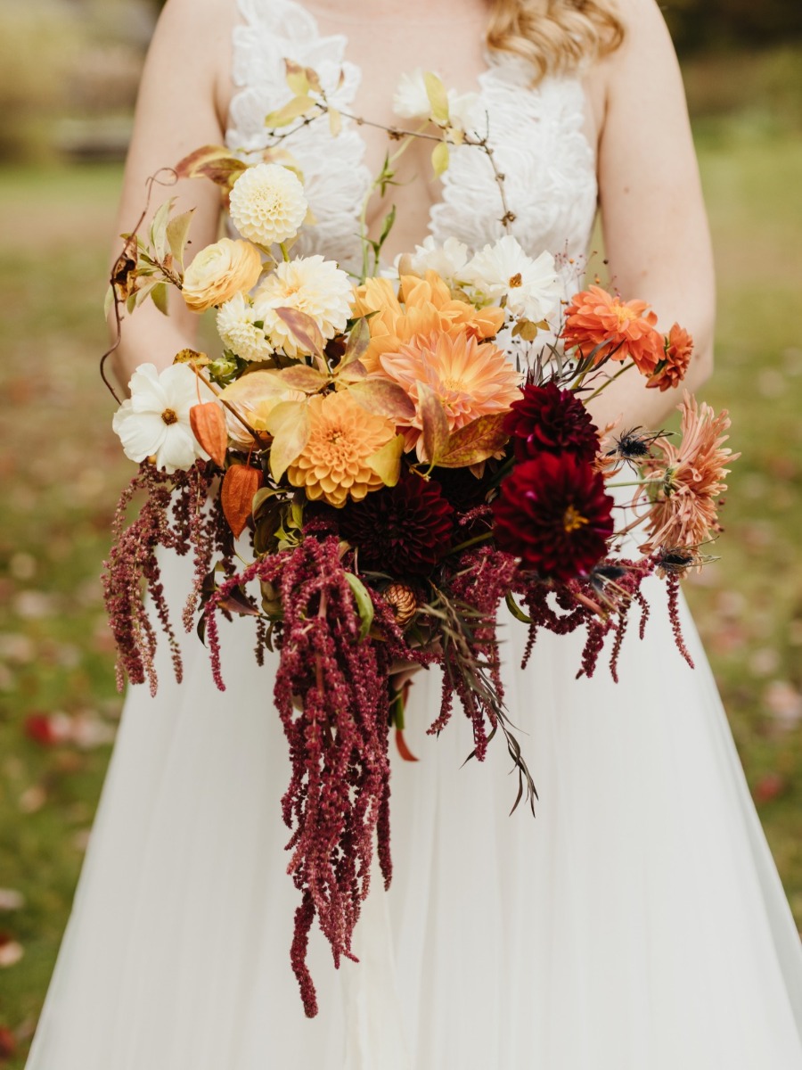 This October Wedding in New England Celebrates Fall and Fun