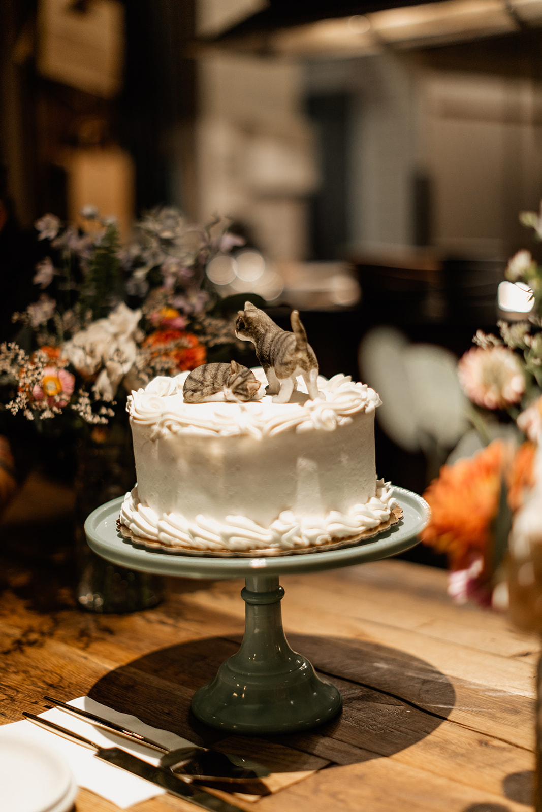 Cat Themed Wedding Cake