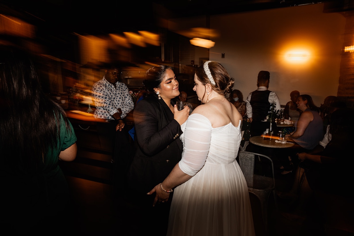 Two Brides Reception Dancing