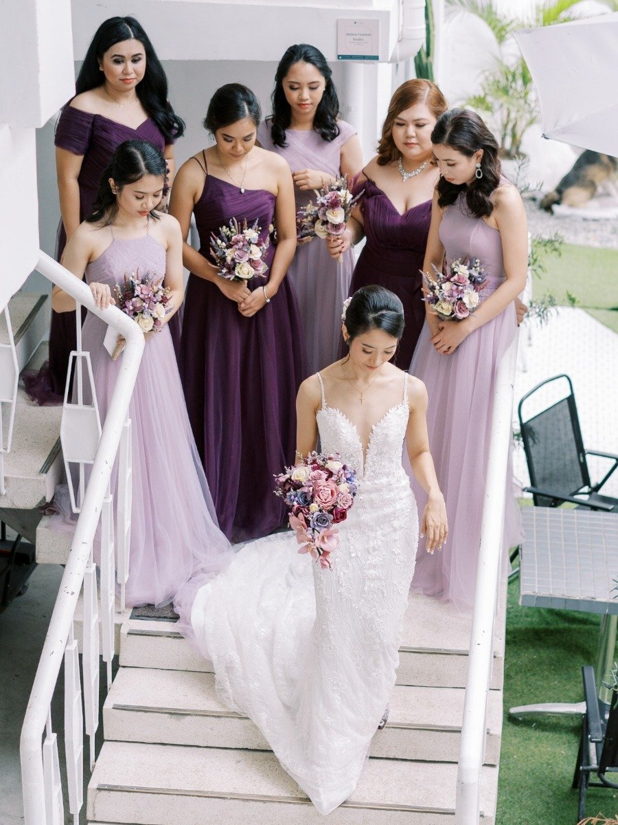 Purple Reigns at this Bespoke Winter Wedding