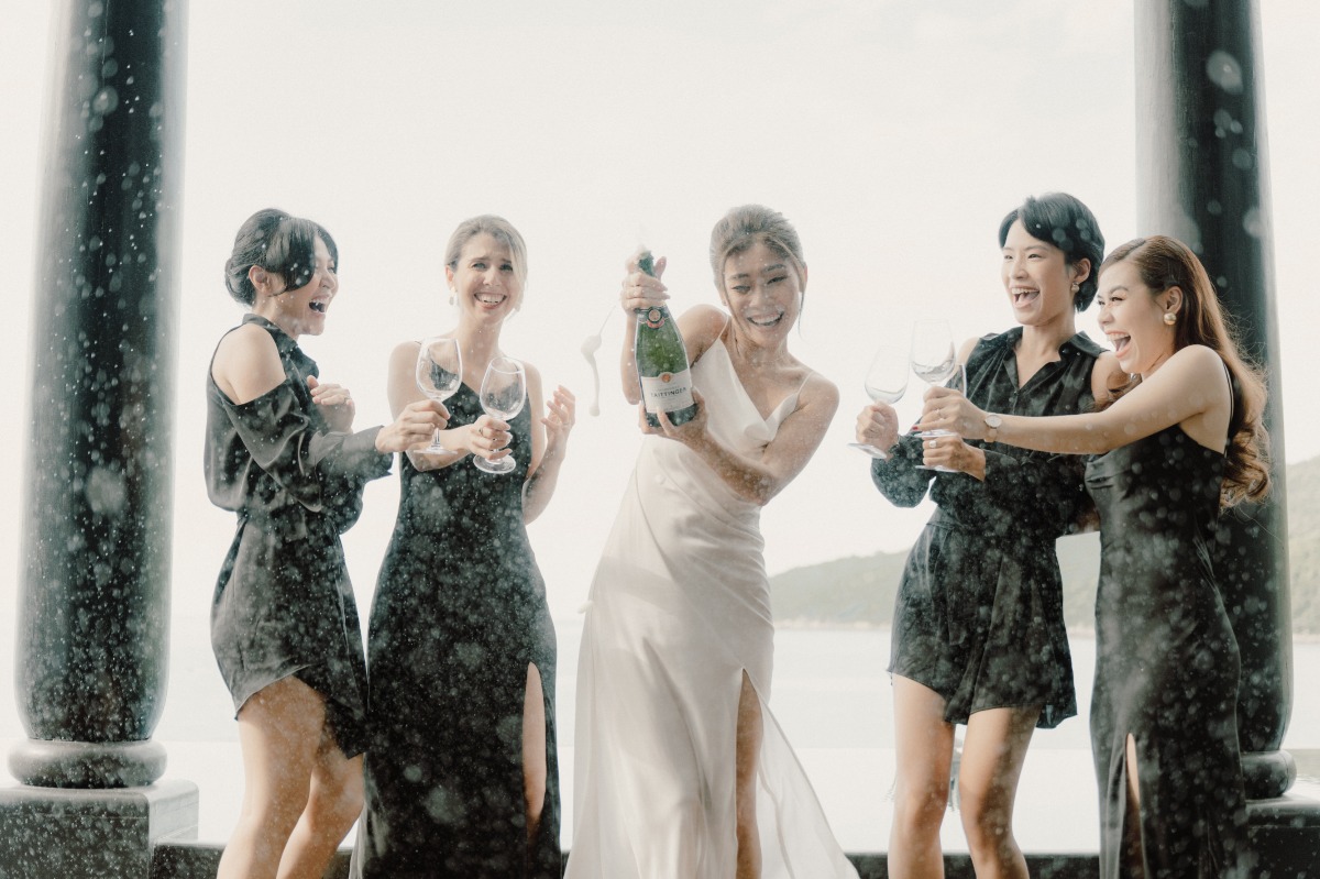 champaign pop bridesmaids