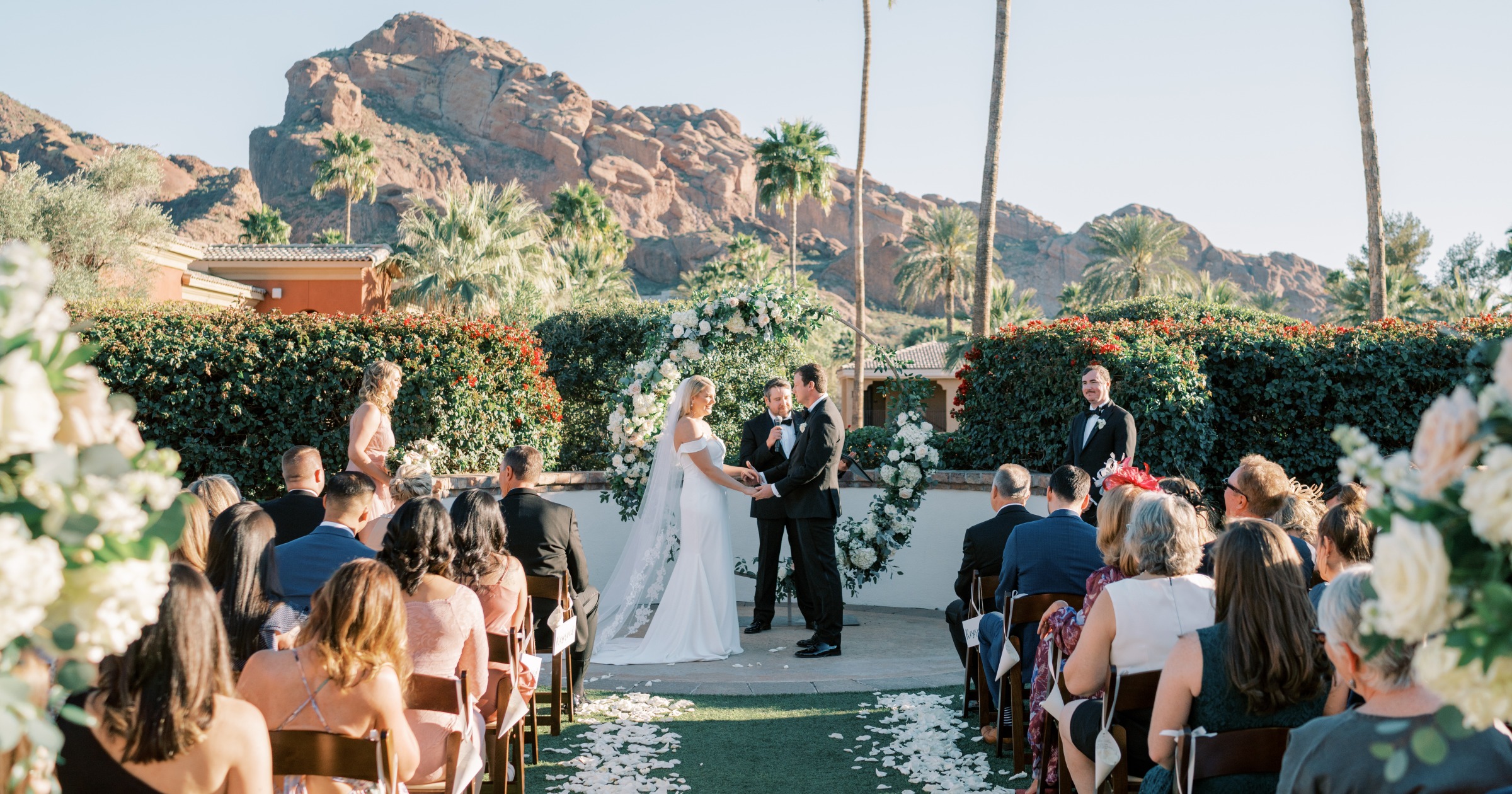 Arizona wedding ceremony at Omni Montelucia 