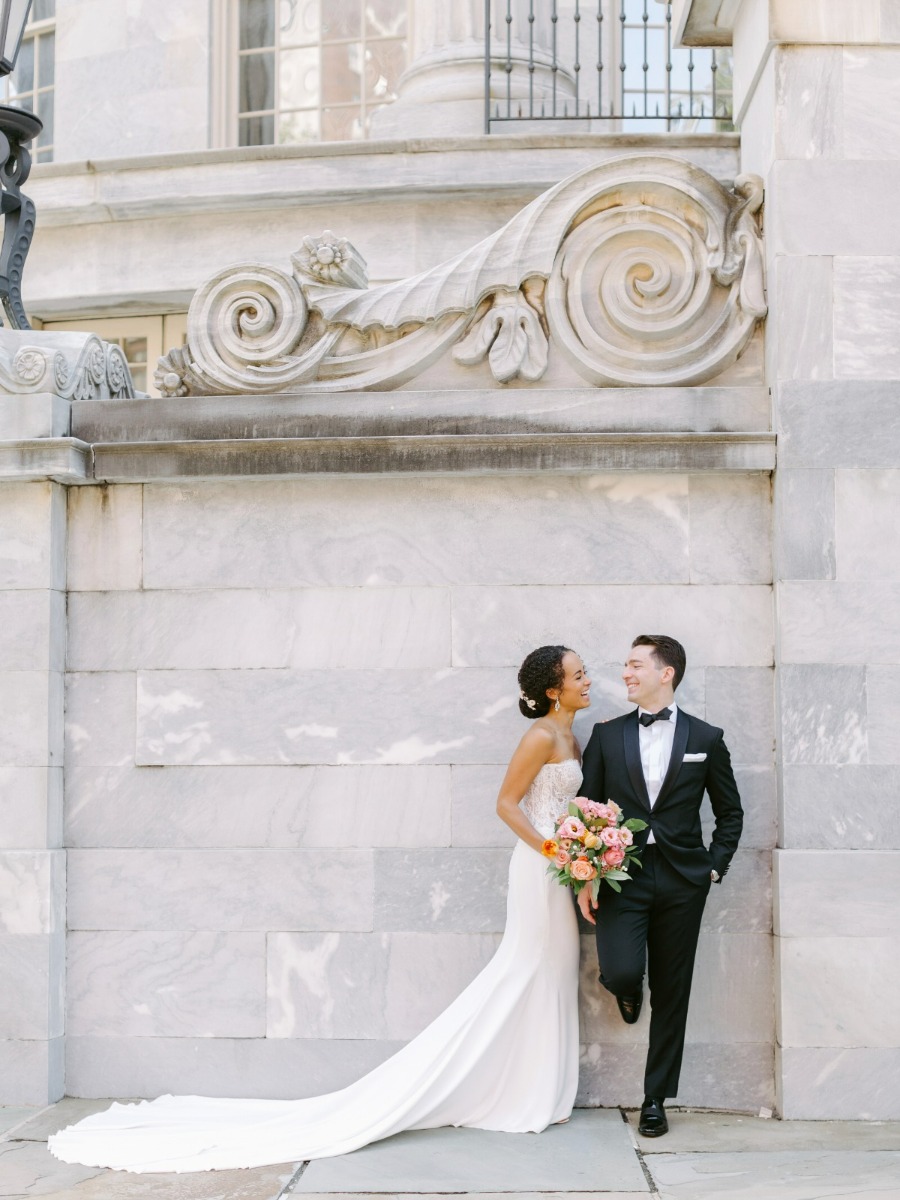 Whimsical and Woodsy Meets Simplistic Urban Glamour at This Philadelphia Wedding