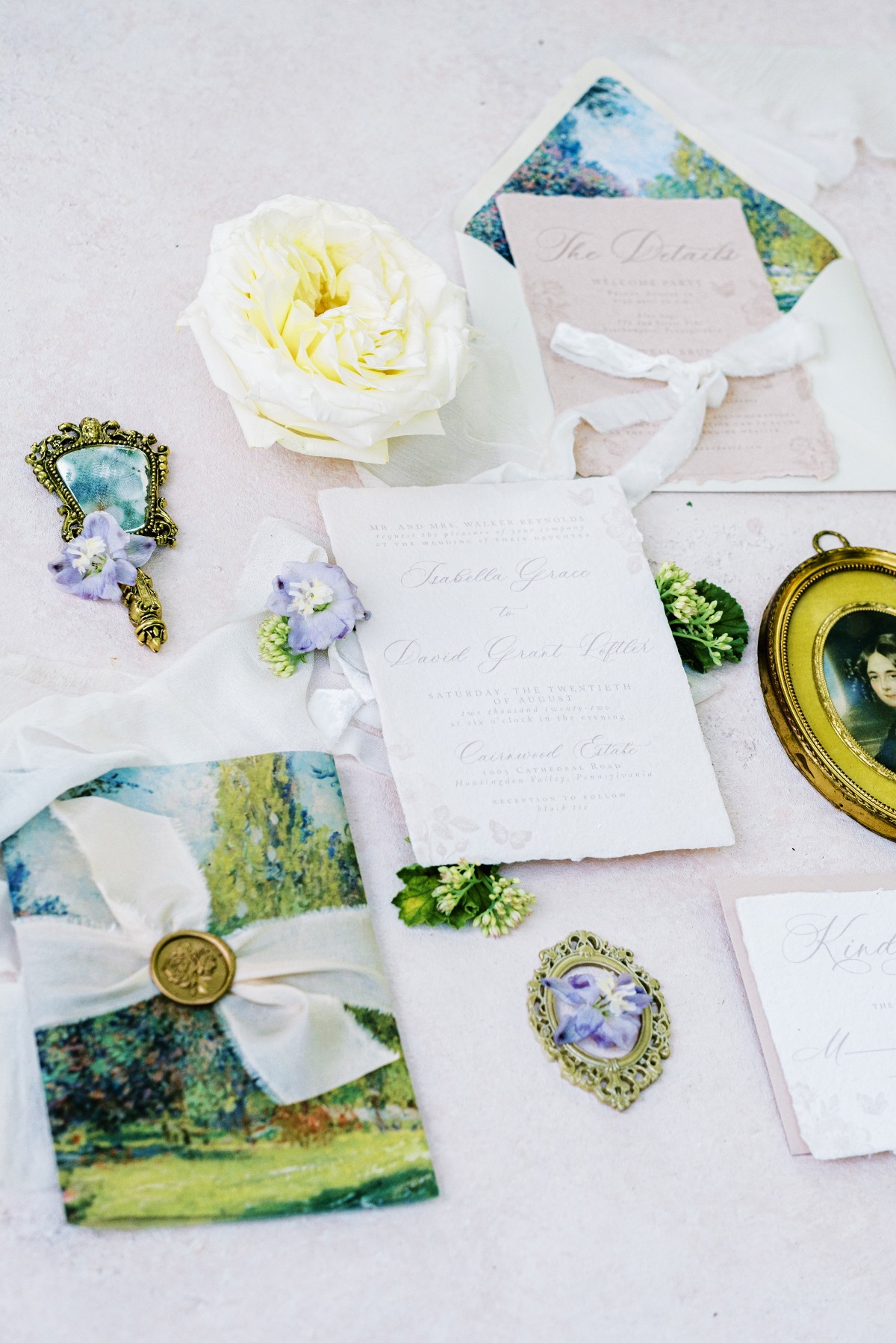 romantic wedding invitations 