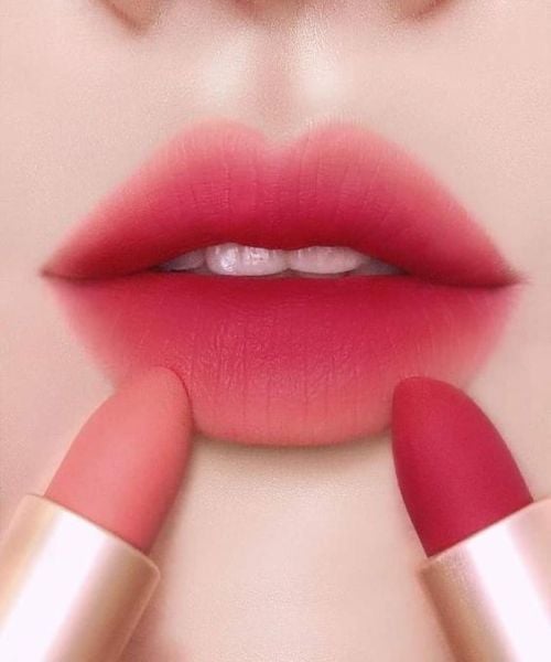 hot pink ombre lip