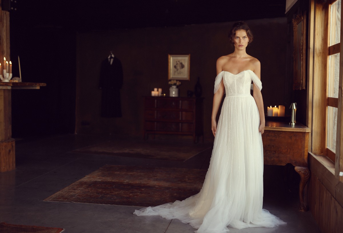 cascading wedding gown by Lihi Hod