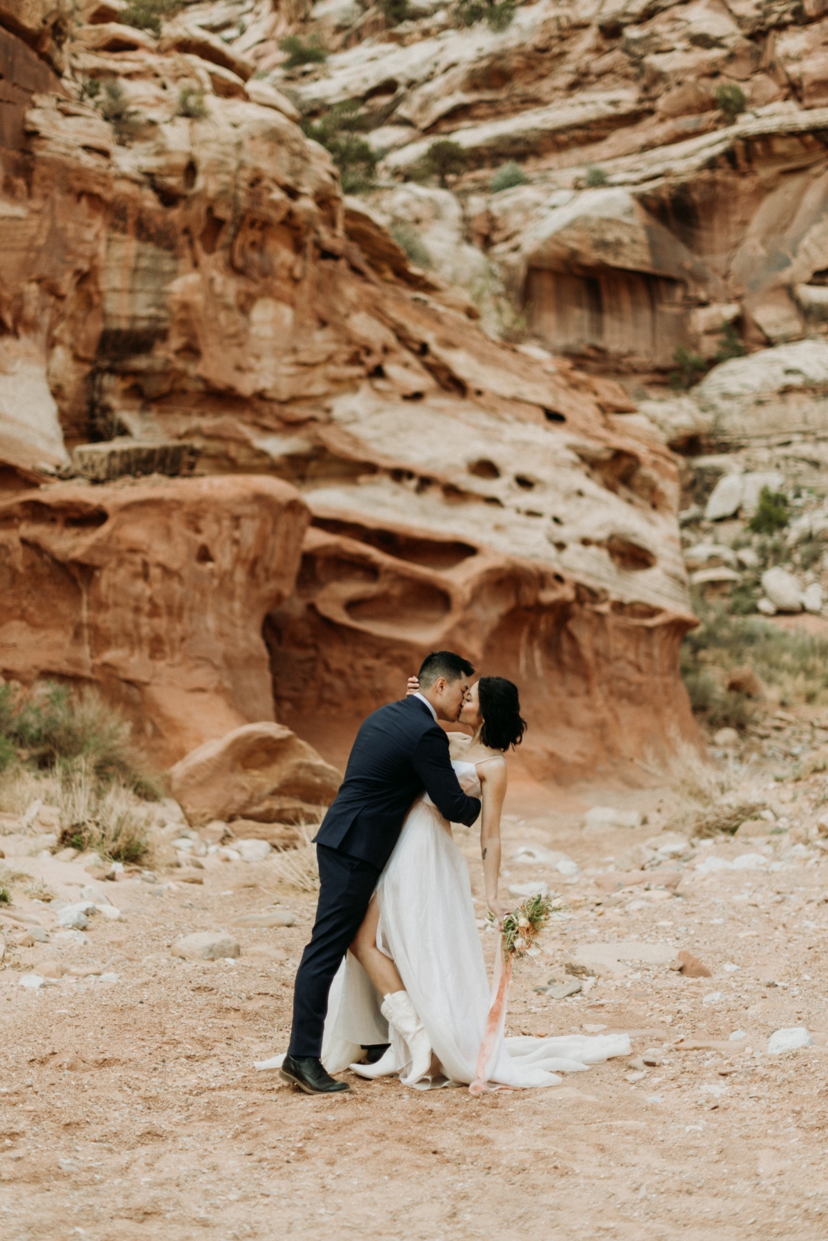 Western Themed Desert Elopement in Capitol Reef National Park