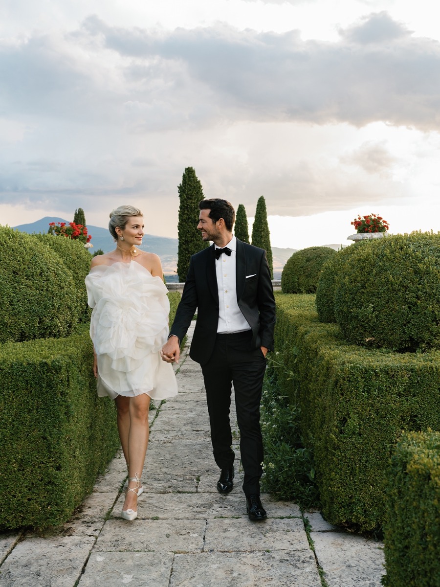 Modern Garden Wedding With A Custom Convertible Dress!