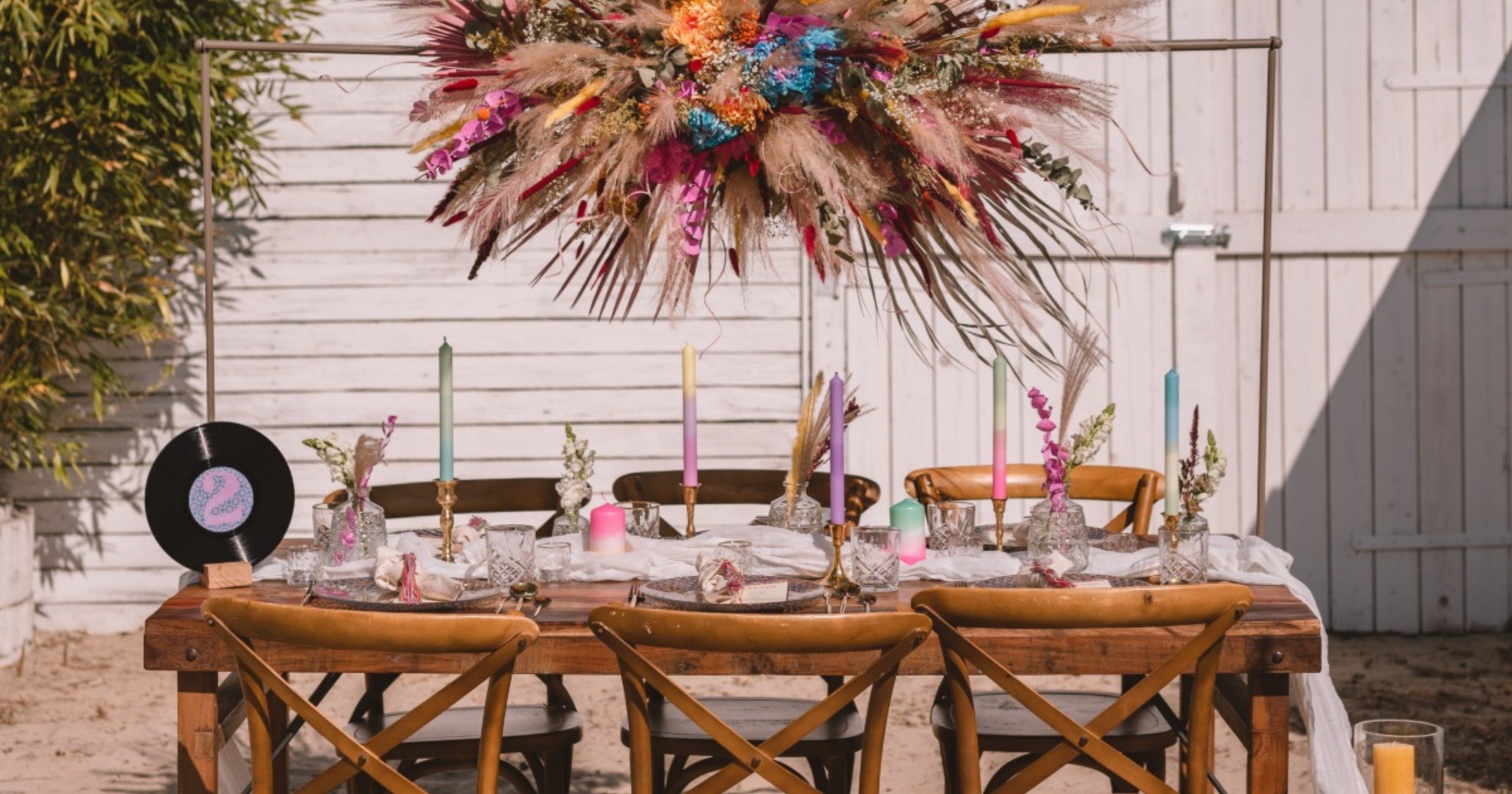 Edgy Meets Ever After at this Beachy Festival Wedding Concept