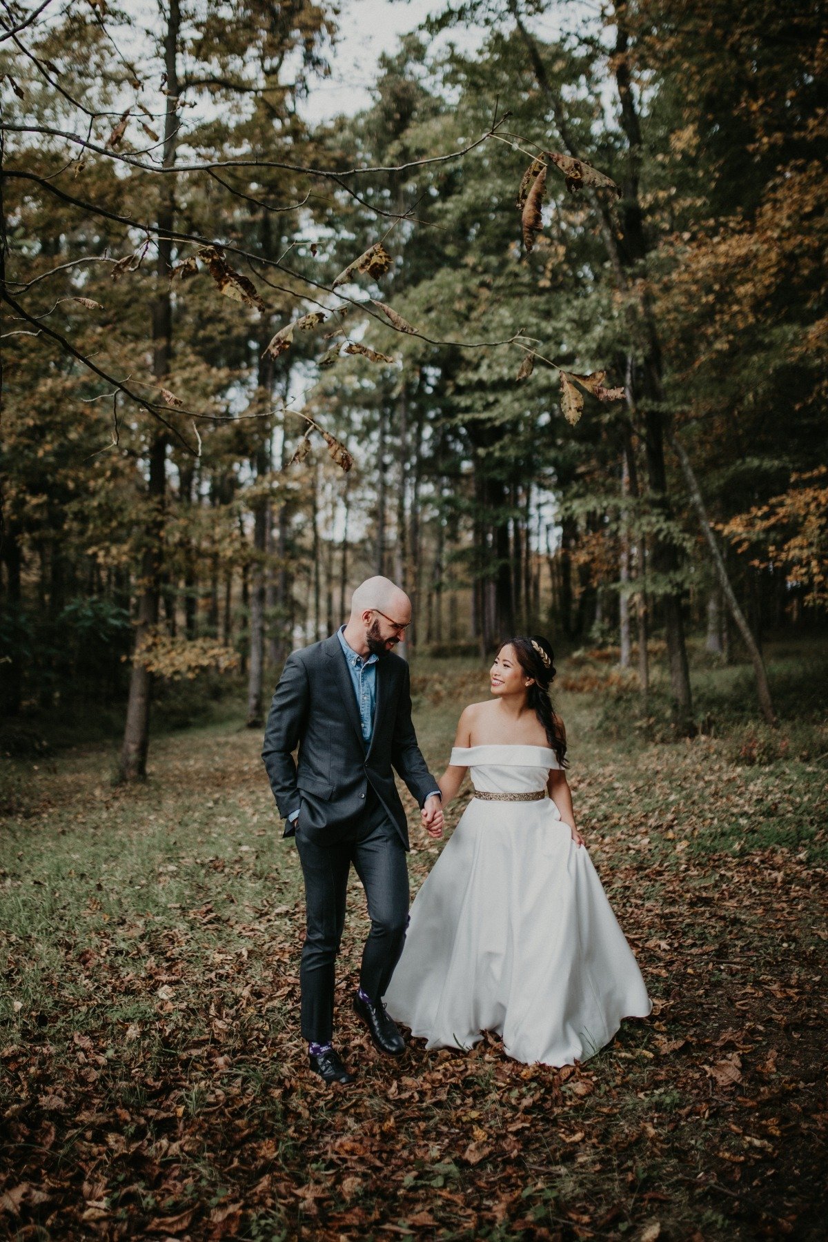 A Fall DIY Wedding In The Hudson Valley With A Flower Crown Station
