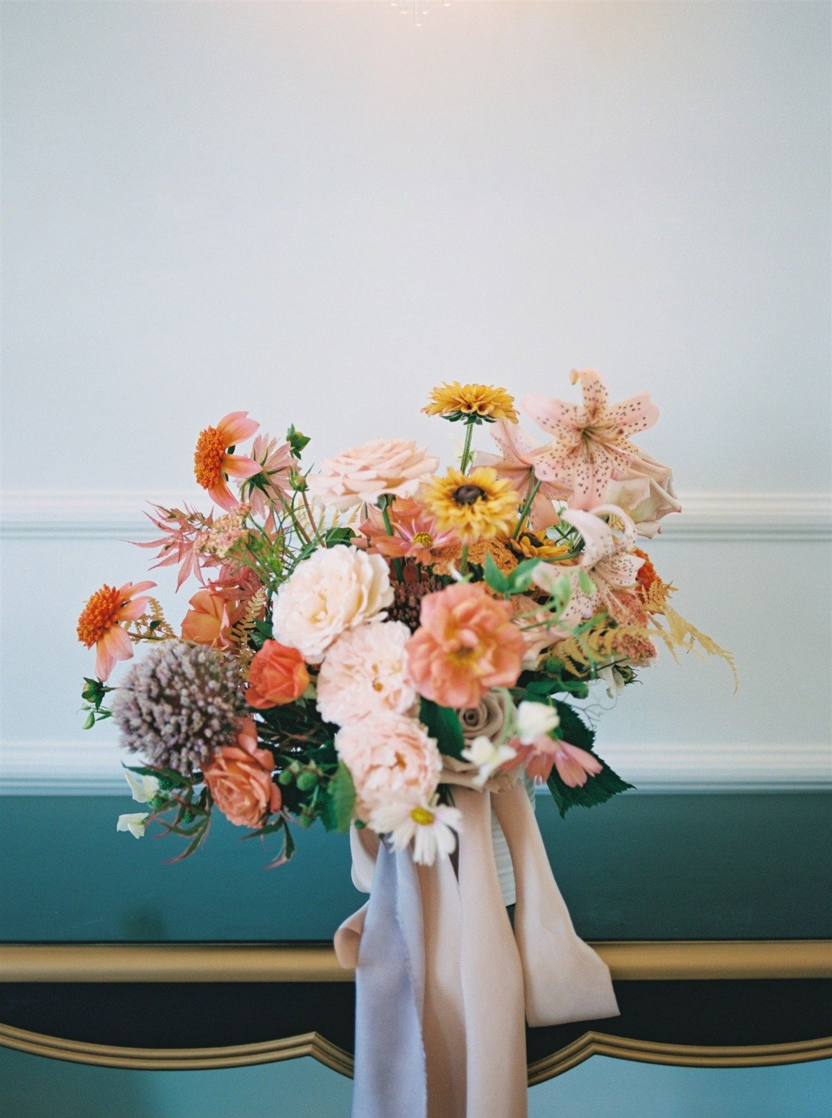 Muted wedding flower concepts